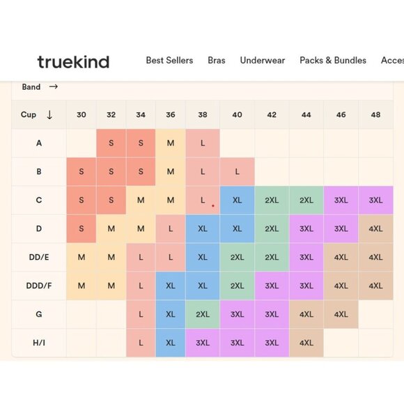 Truekind Everyday Throw-on Wireless Bralette Women's L NWT - FLAW White 0080 - Picture 4 of 9